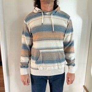 Quicksilver Striped Hoodie Boho Beachy